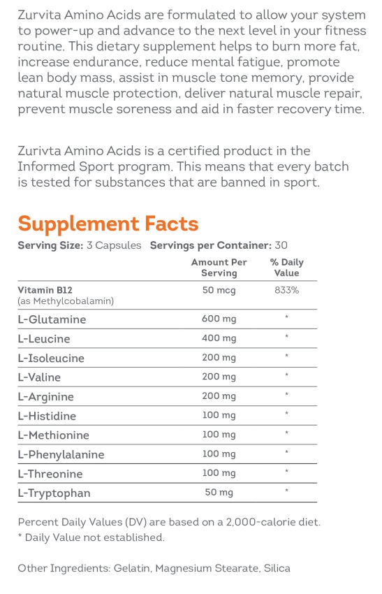 amino acids fact sheet