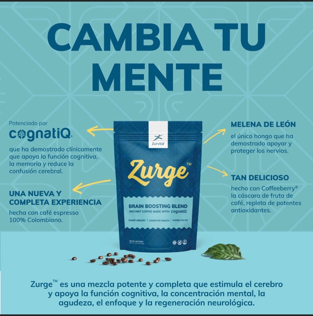 Zurge - Cafe espresso Colombiano y Hongo Melena de León